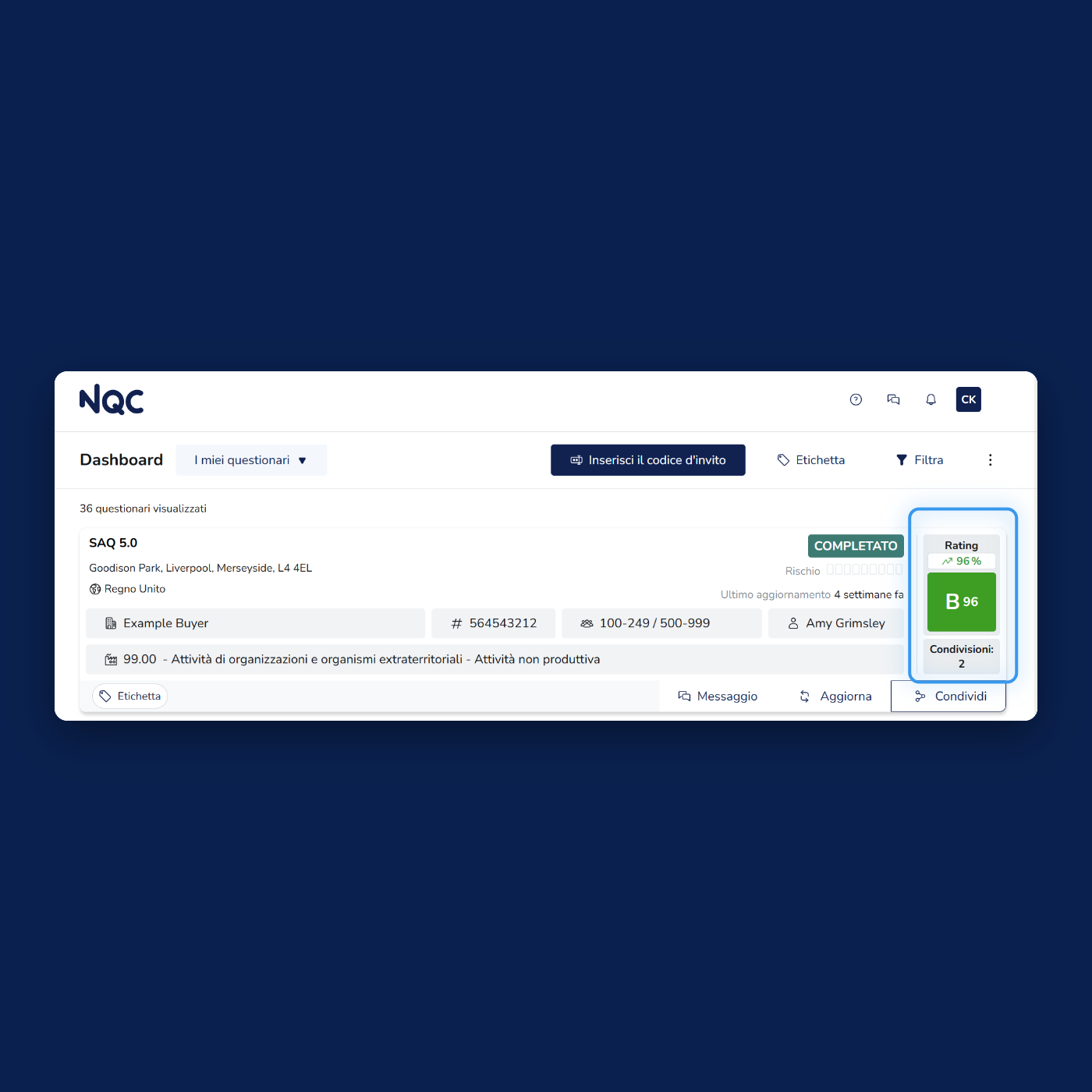 NQC | Whats New - Score Tracking on the Dashboard [IT]